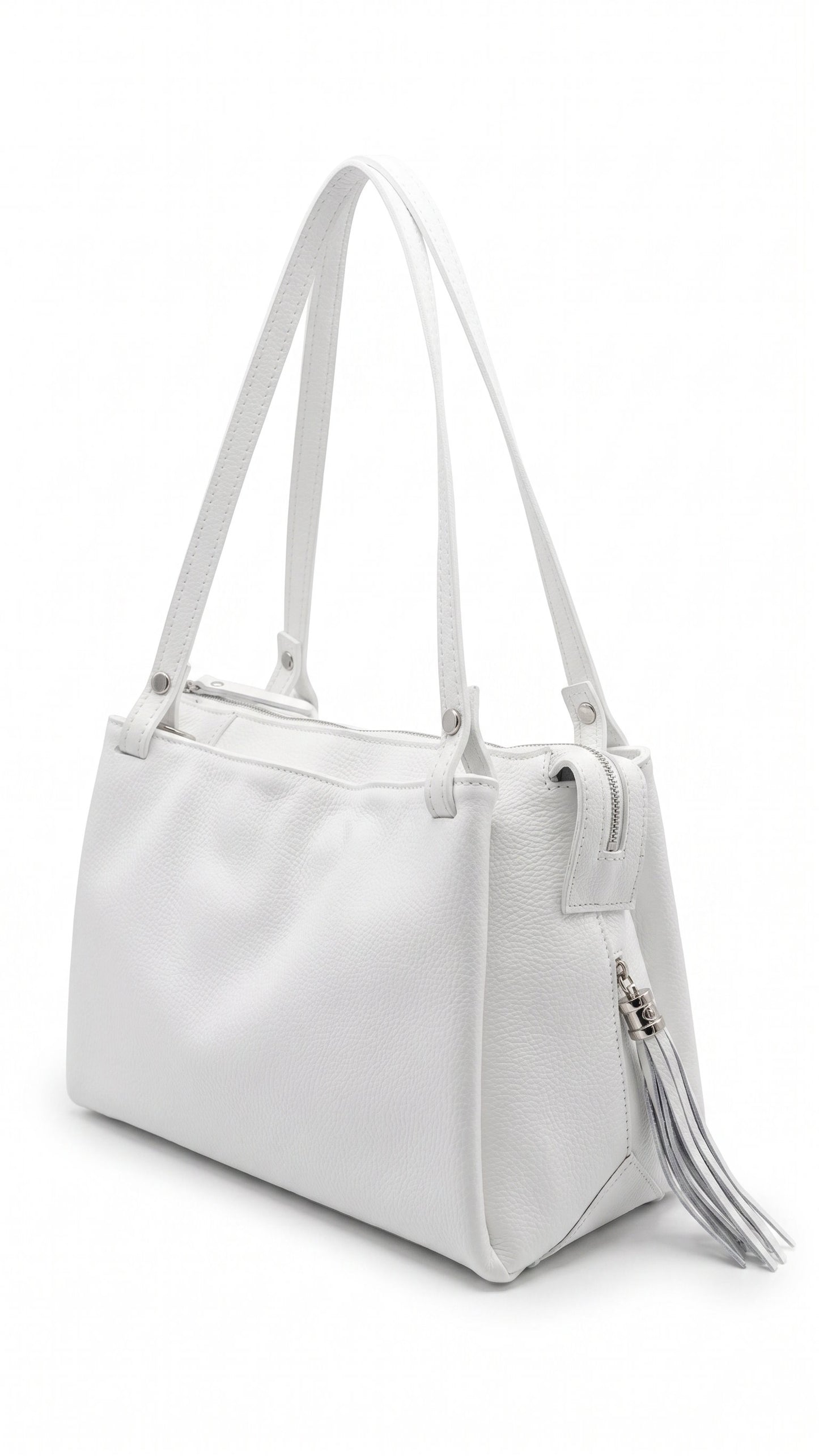 Soft Handbag in Genuine Dollaro Leather - Made in Italy - Art. 26091