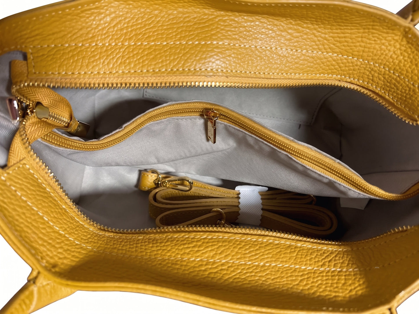 Structured Handbag in Genuine Dollaro Leather - Made in Italy - Art. 26071