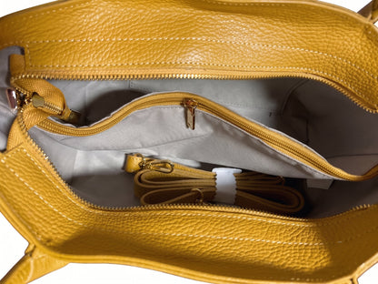 Structured Handbag in Genuine Dollaro Leather - Made in Italy - Art. 26071