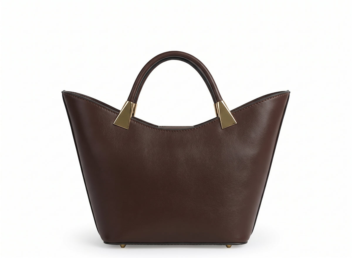 Structured Handbag in Genuine Ruga Leather - Made in Italy - Art. 26154