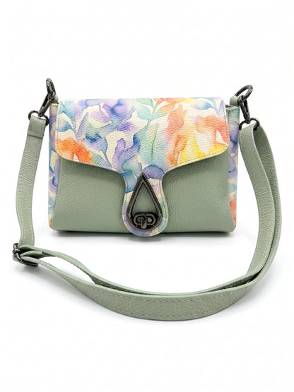 Soft Crossbody Bag in Genuine Dollaro Leather - Made in Italy - Art. 26120