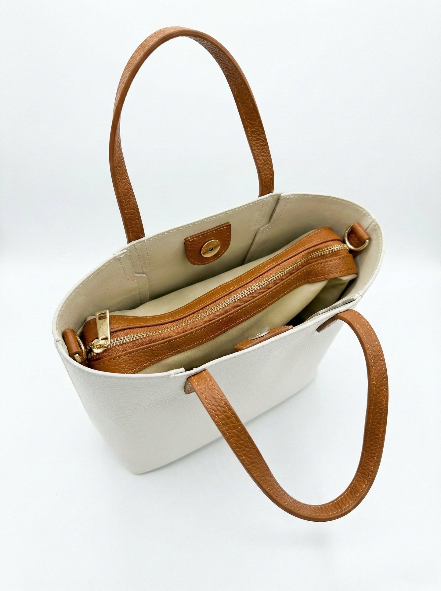 Structured Shoulder Bag in Genuine Dollaro - Made in Italy - Art. 26053bis