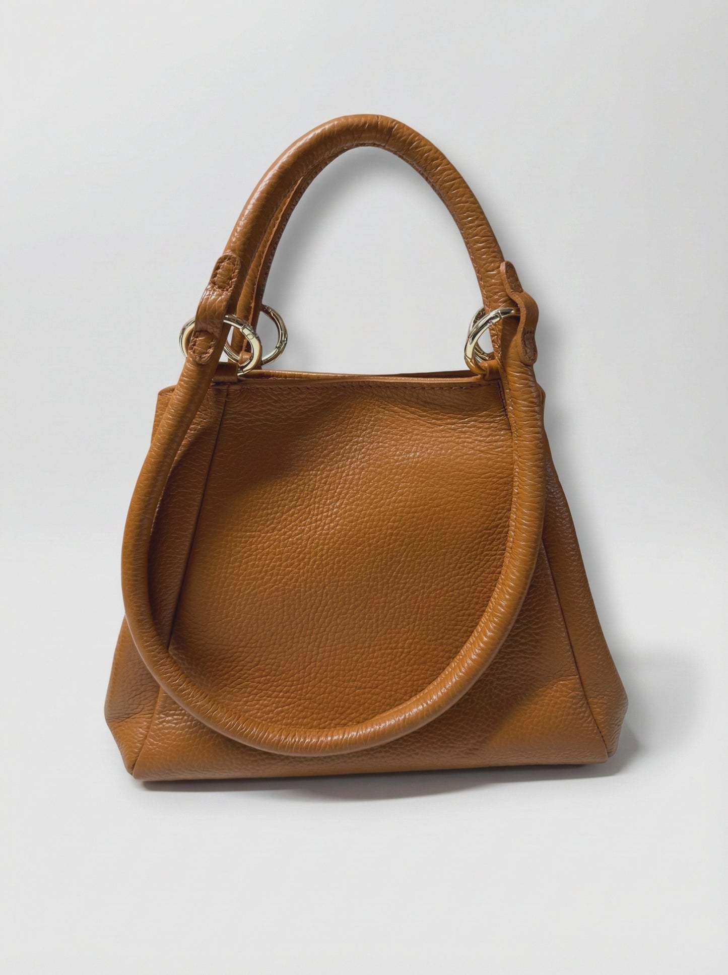 Soft Handbag and Crossbody bag in Genuine Dollar Leather - Made in Italy - Art. 26014