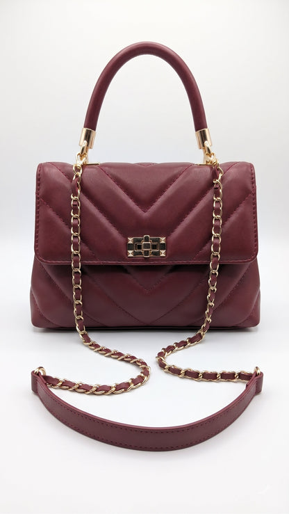 Soft Shoulder Bag and Handbag in Genuine Savage Leather - Made in Italy - Art. 26103