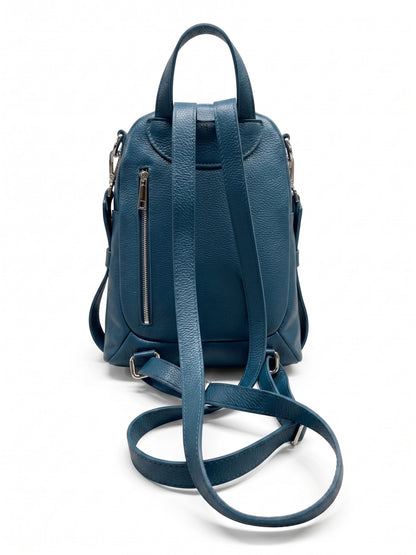 Structured Backpack in Genuine Dollaro and Croco Leather - Made in Italy - Art. 26088