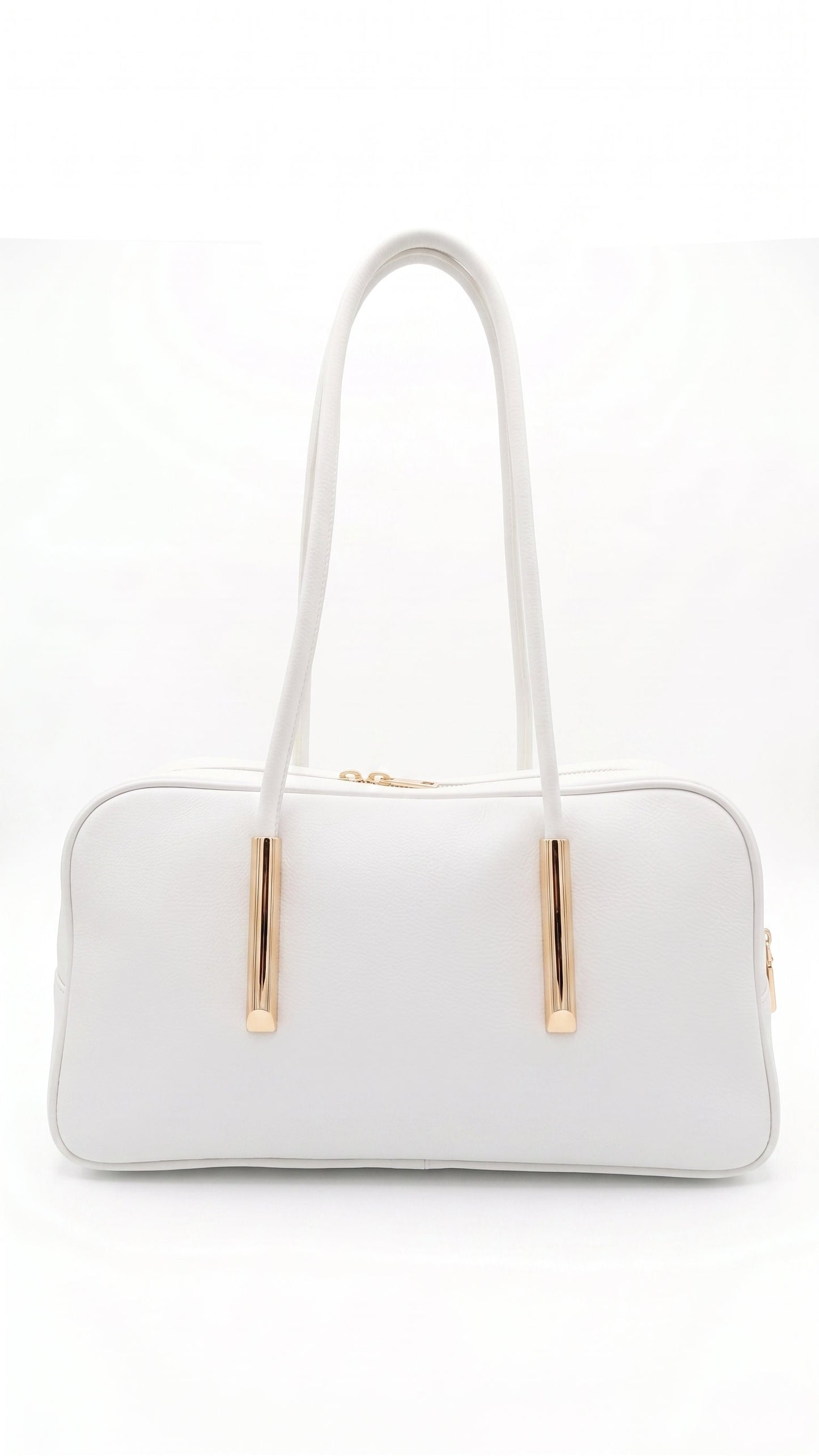 Structured Shoulder Bag in Genuine Dollaro Leather - Made in Italy - Art. 26097