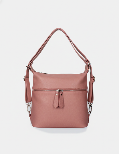 Soft Handbag and Backpack in Genuine Dollar Leather - Made in Italy - Art. 24017