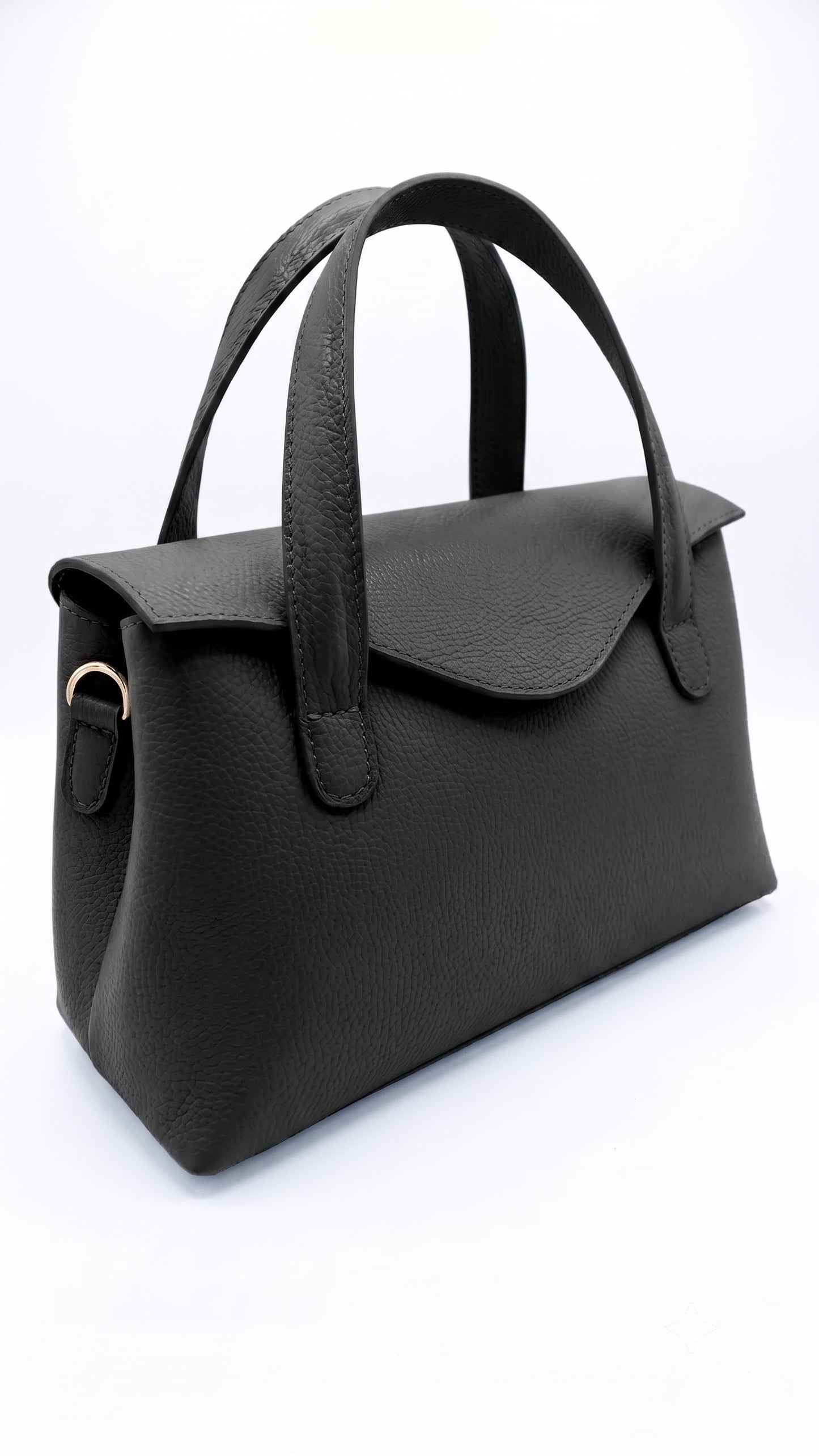 Structured Handbag in Genuine Dollaro Leather - Made in Italy - Art. 26115