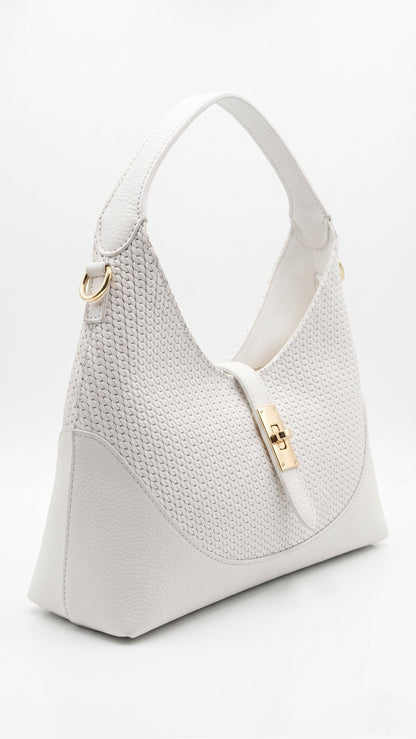 Soft Handbag in Genuine Dollaro Leather - Made in Italy - Art. 26099