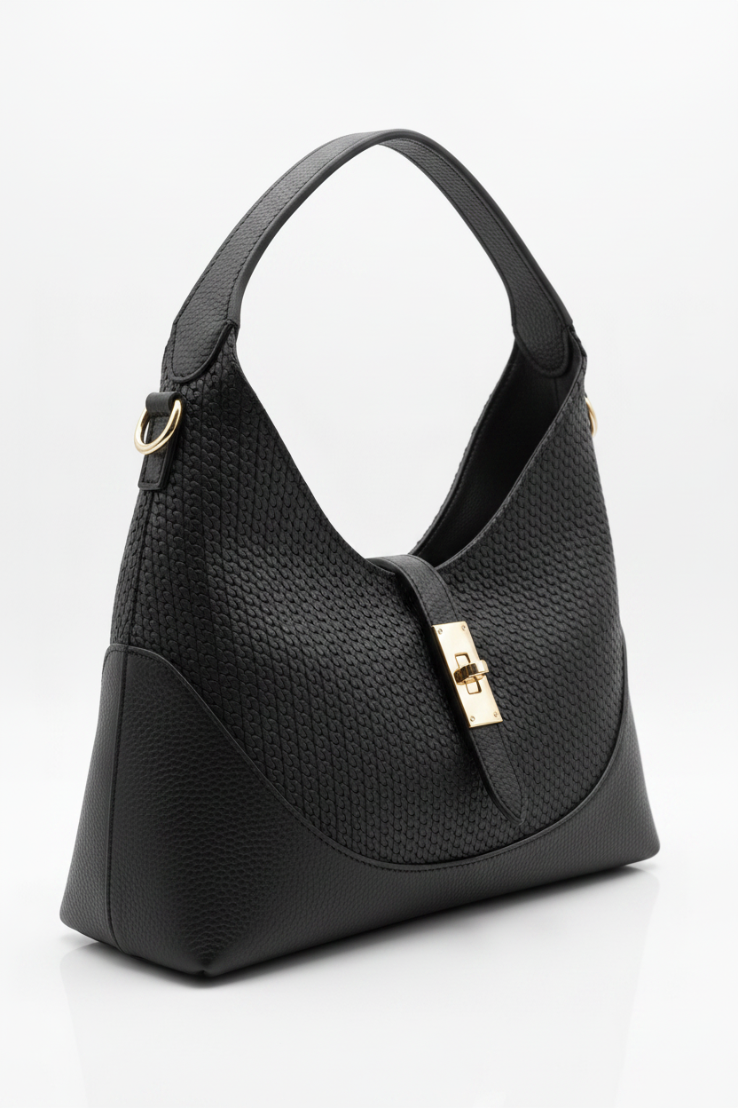 Soft Handbag in Genuine Dollaro Leather - Made in Italy - Art. 26099