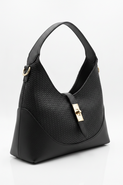 Soft Handbag in Genuine Dollaro Leather - Made in Italy - Art. 26099