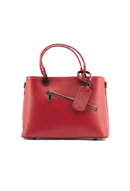Structured Handbag in Genuine Ruga Leather - Made in Italy - Art. 25387
