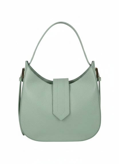 Structured Handbag and Crossbody bag in Genuine Dollar Leather - Made in Italy - Art. 24030