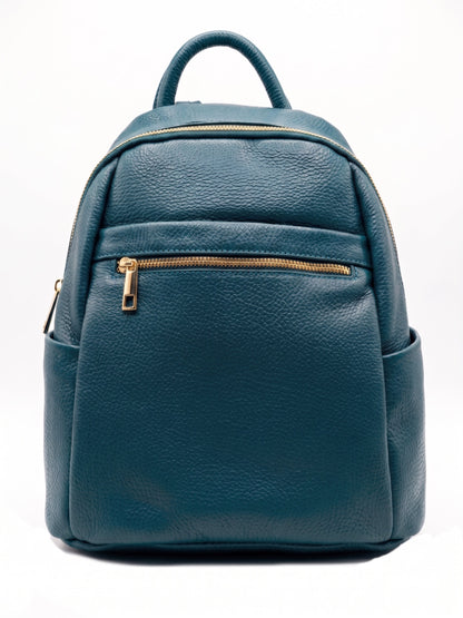 Soft Backpack in Genuine Dollaro Leather - Made in Italy - Art. 26143