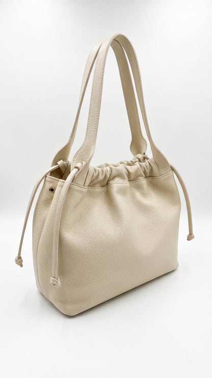 Soft Handbag in Genuine Dollaro Leather - Made in Italy - Art. 26100