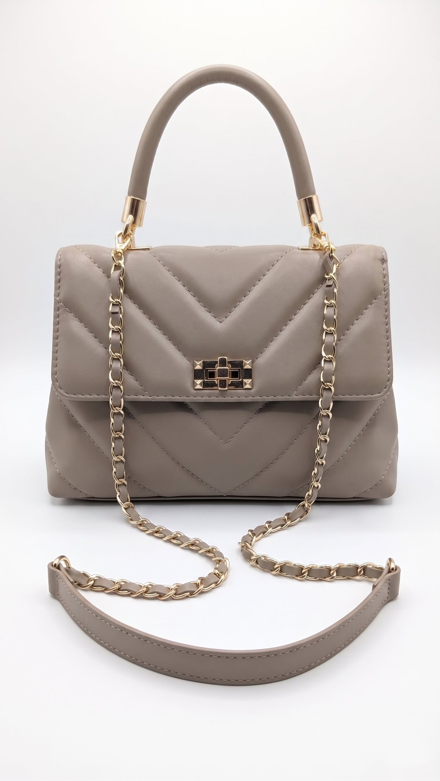 Soft Shoulder Bag and Handbag in Genuine Savage Leather - Made in Italy - Art. 26103