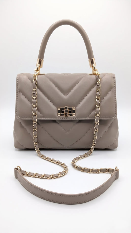 Soft Shoulder Bag and Handbag in Genuine Savage Leather - Made in Italy - Art. 26103