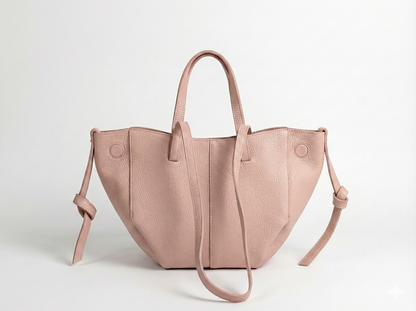 Soft Handbag and Crossbody Bag in Genuine Dollar Leather - Made in Italy - Art. 24049