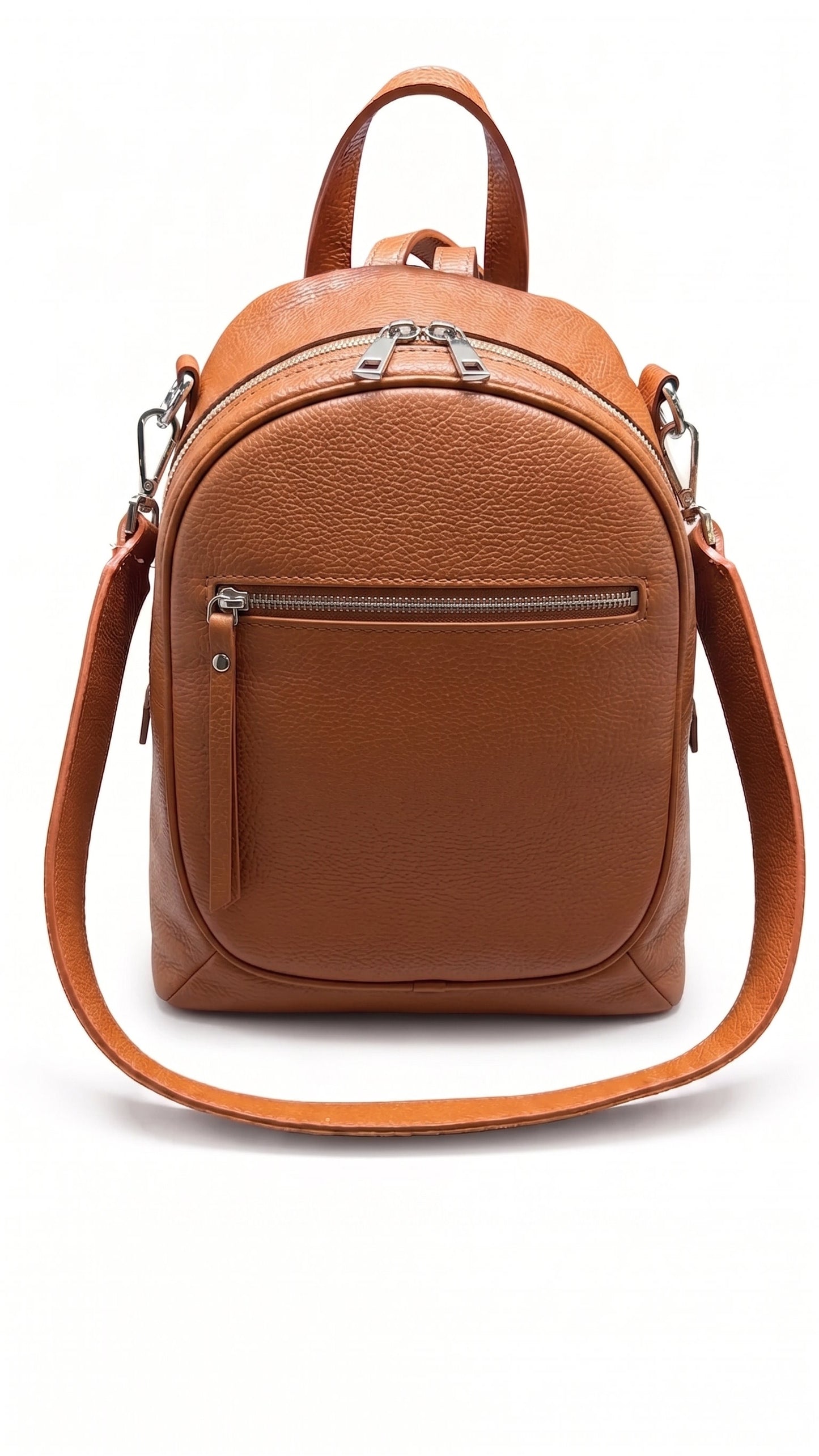 Structured Backpack in Genuine Dollaro and Croco Leather - Made in Italy - Art. 26088