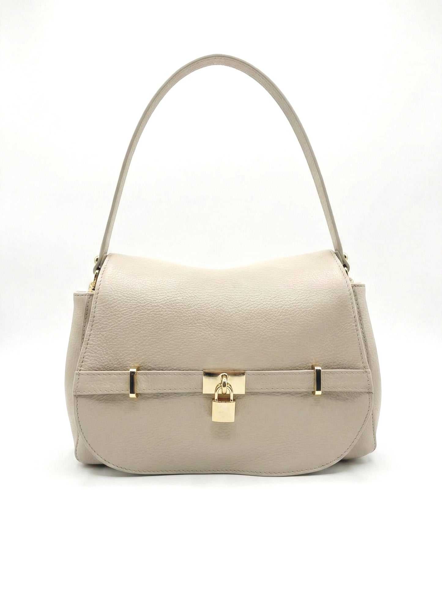 Soft Handbag and Crossbody Bag in Genuine Dollaro Leather - Made in Italy - Art. 26050