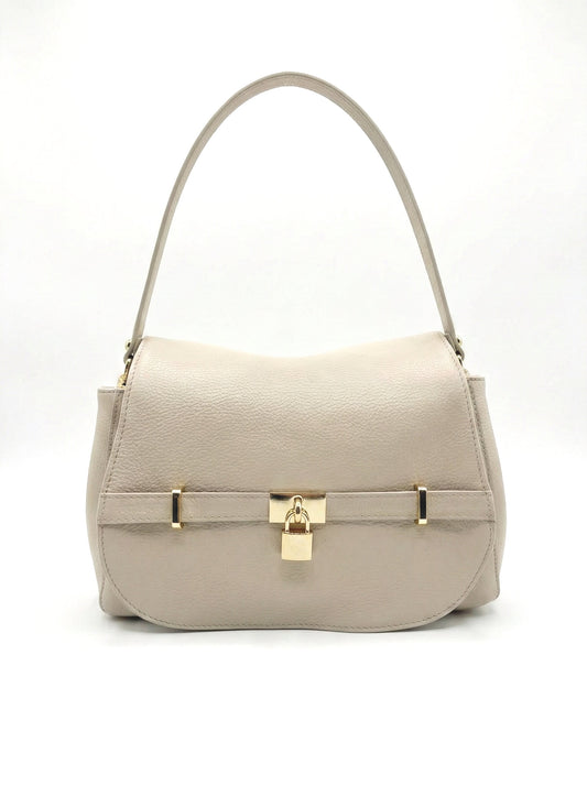 Soft Handbag and Crossbody Bag in Genuine Dollaro Leather - Made in Italy - Art. 26050