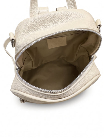 Structured Backpack in Genuine Dollaro and Croco Leather - Made in Italy - Art. 26088