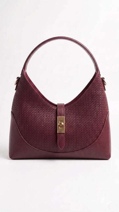 Soft Handbag in Genuine Dollaro Leather - Made in Italy - Art. 26099