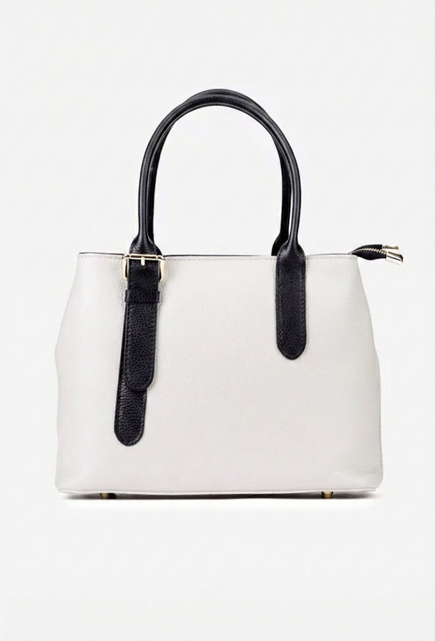 Structured Handbag in Genuine Dollar Leather - Made in Italy - Art. 25402