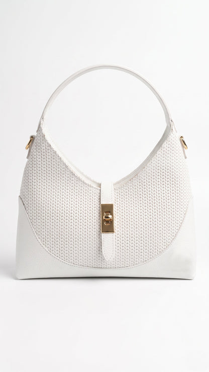 Soft Handbag in Genuine Dollaro Leather - Made in Italy - Art. 26099