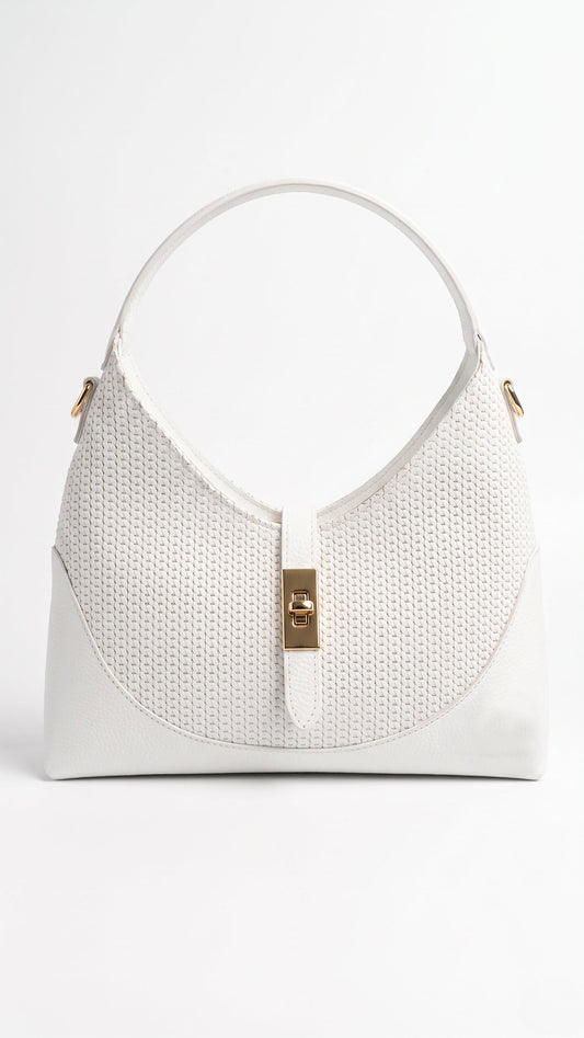 Soft Handbag in Genuine Dollaro Leather - Made in Italy - Art. 26099