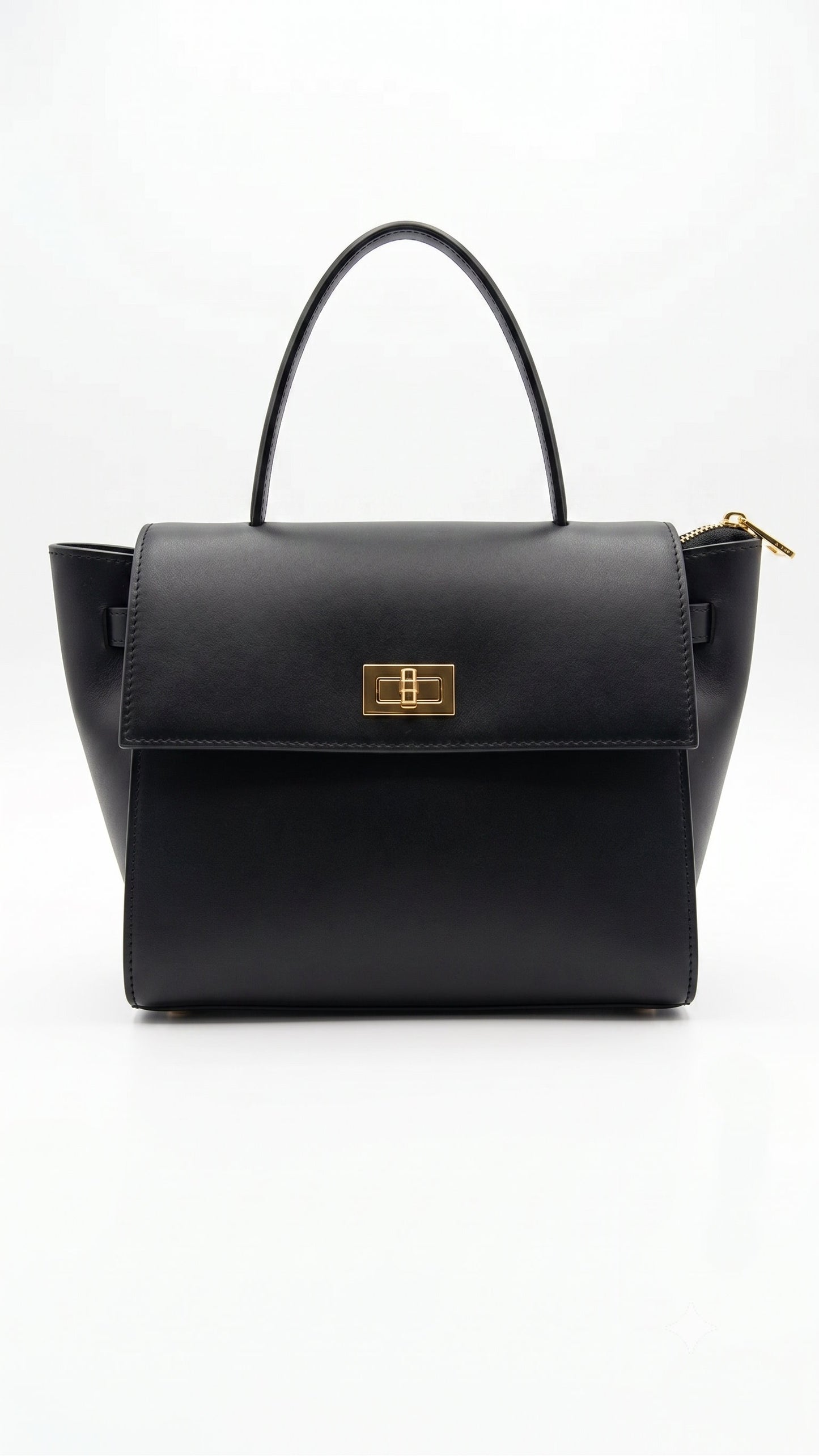 Structured Handbag in Genuine Ruga Leather - Made in Italy - Art. 26110