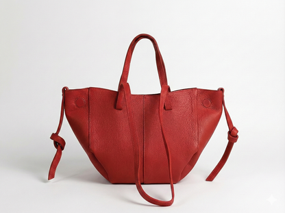 Soft Handbag and Crossbody Bag in Genuine Dollar Leather - Made in Italy - Art. 24049