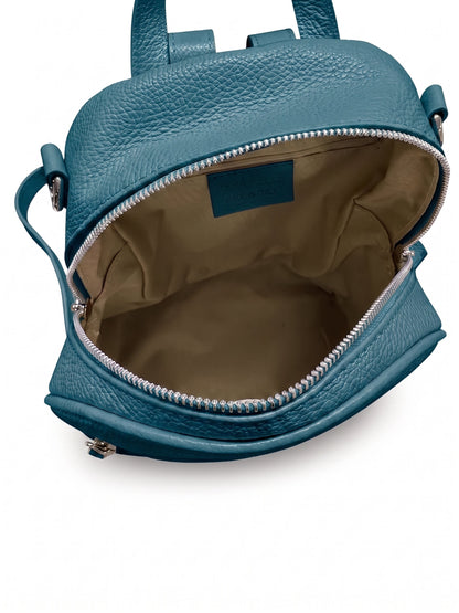 Structured Backpack in Genuine Dollaro and Croco Leather - Made in Italy - Art. 26088