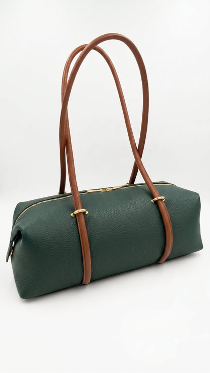 Soft Shoulder bag in Genuine Dollaro Leather - Made in Italy - Art. 26087