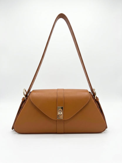 Structured Handbag in Genuine Suede Leather - Made in Italy - Art. 26129