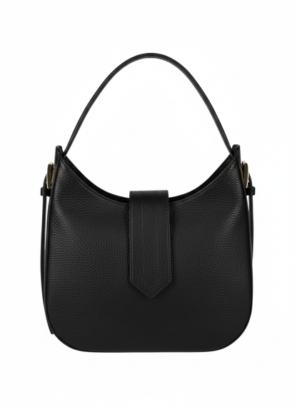 Structured Handbag and Crossbody bag in Genuine Dollar Leather - Made in Italy - Art. 24030