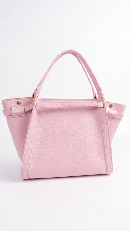 Structured Handbag in Genuine Dollaro Leather - Made in Italy - Art. 26089