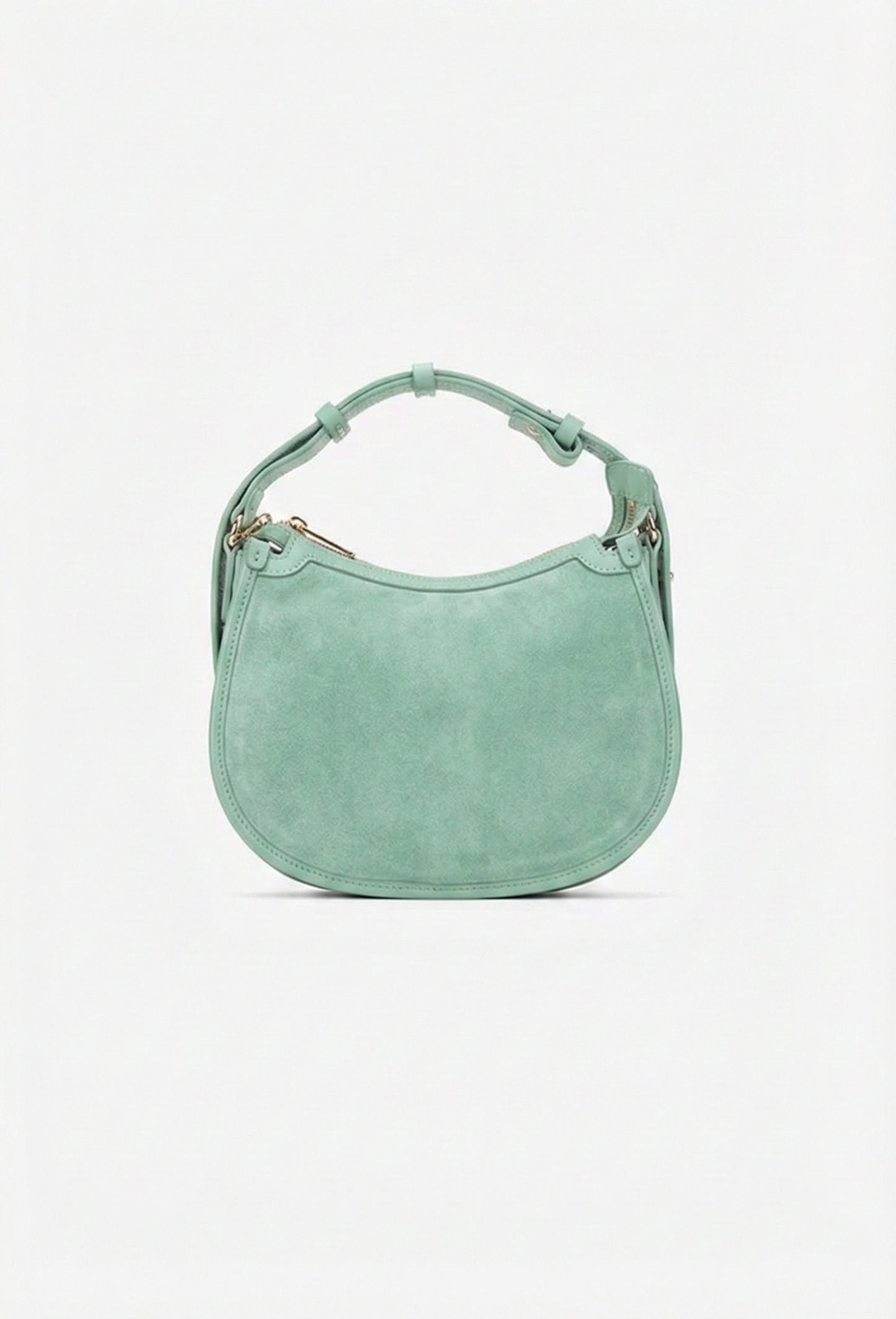 Structured Handbag in Genuine Suede Leather - Made in Italy - Art. 25393