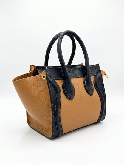 Structured Handbag in Genuine Dollaro Leather - Made in Italy - Art. 26124