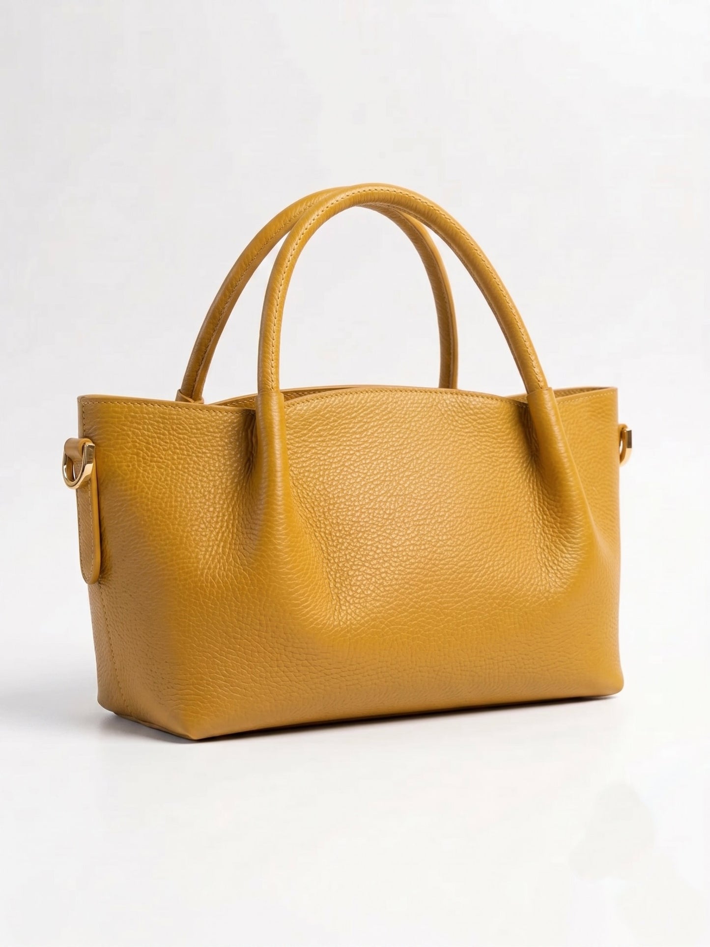 Structured Handbag in Genuine Dollaro Leather - Made in Italy - Art. 26071