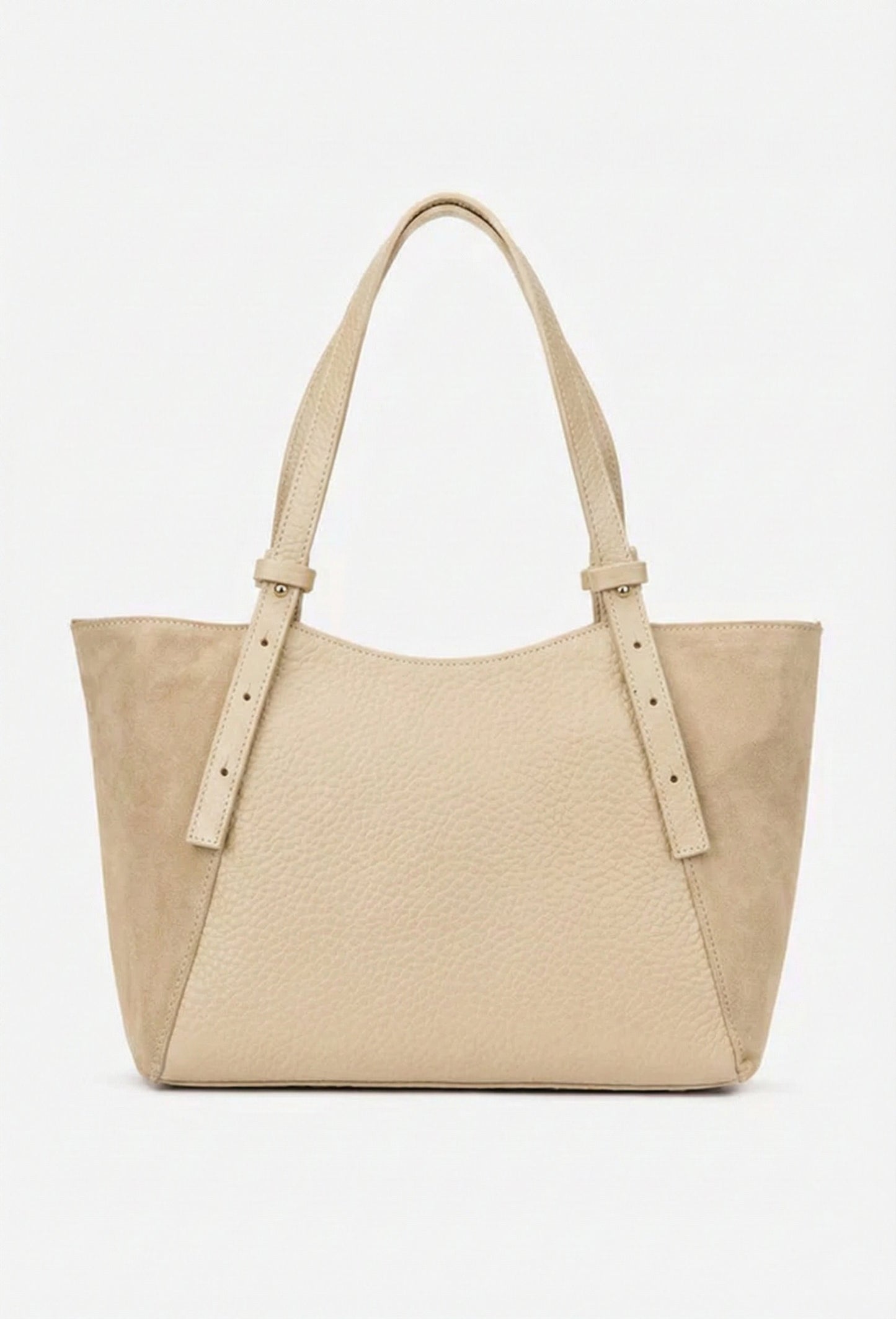 Structured Handbag in Genuine Dollar and suede Leather - Made in Italy - Art. 25404