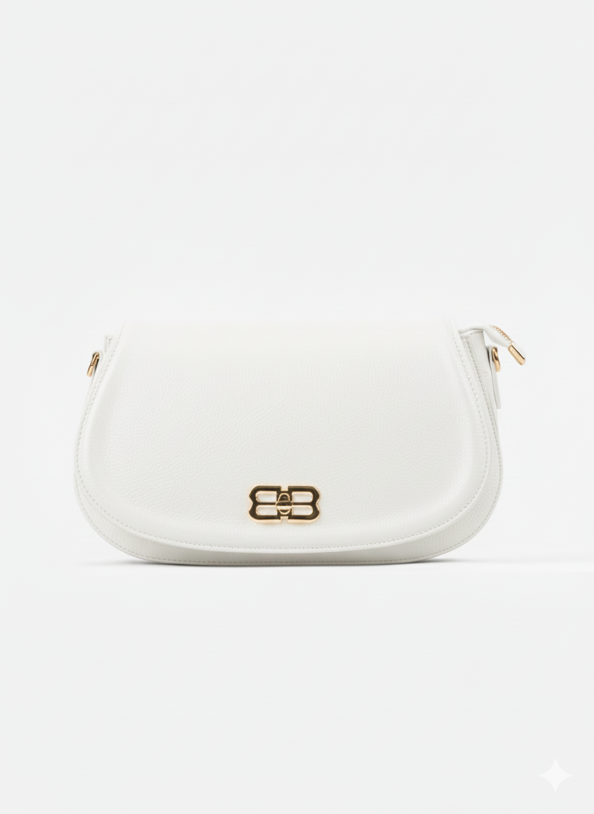 Structured Crossbody Bag in Genuine Dollar Leather - Made in Italy - Art. 25370