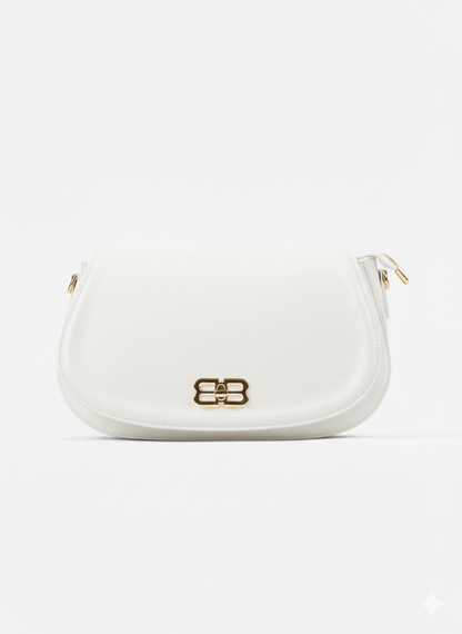 Structured Crossbody Bag in Genuine Dollar Leather - Made in Italy - Art. 25370