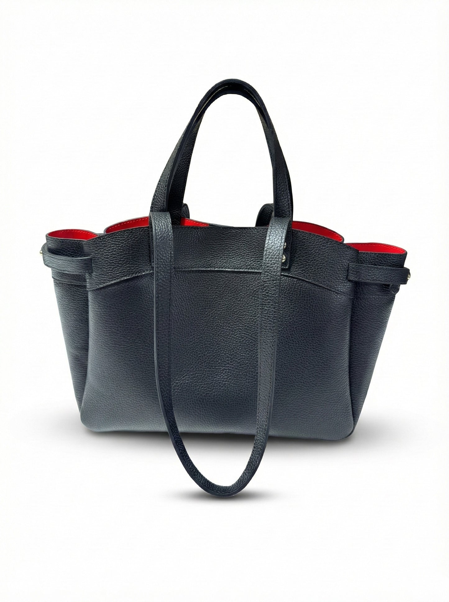 Soft Handbag and Crossbody bag in Genuine Dollar Leather - Made in Italy - Art. 26013