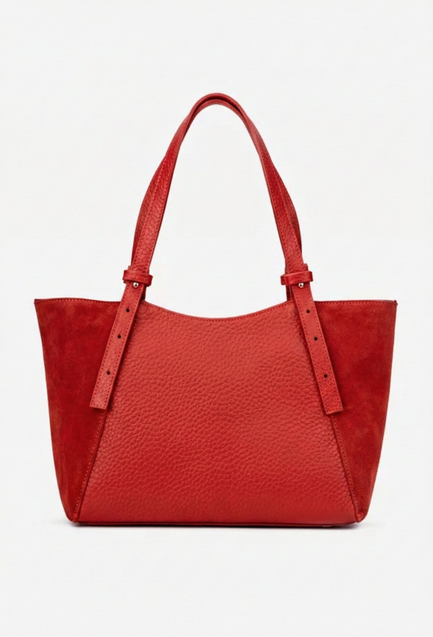 Structured Handbag in Genuine Dollar and suede Leather - Made in Italy - Art. 25404
