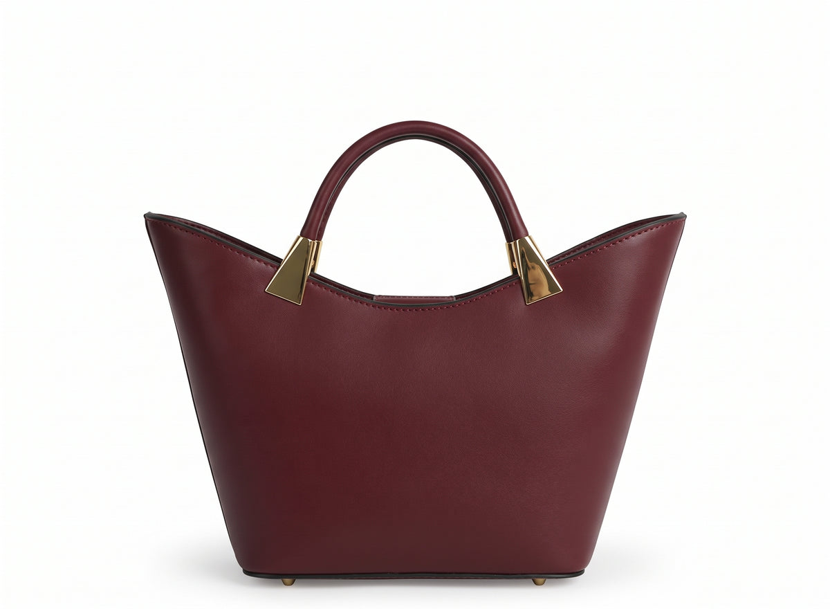 Structured Handbag in Genuine Ruga Leather - Made in Italy - Art. 26154
