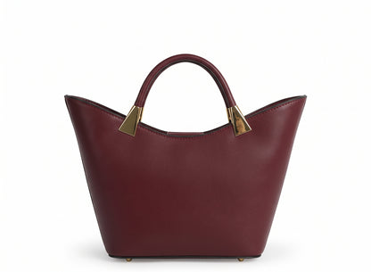Structured Handbag in Genuine Ruga Leather - Made in Italy - Art. 26154