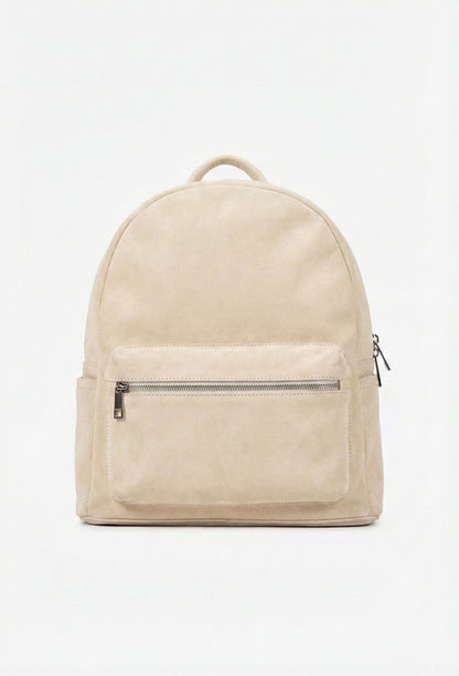 Soft Backpack in Genuine Suede Leather - Made in Italy - Art. 25391