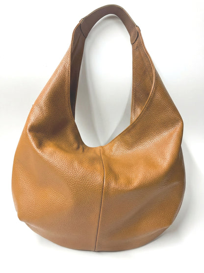 Soft Shoulder Bag in Genuine Dollaro Leather - Made in Italy - Art. 26035