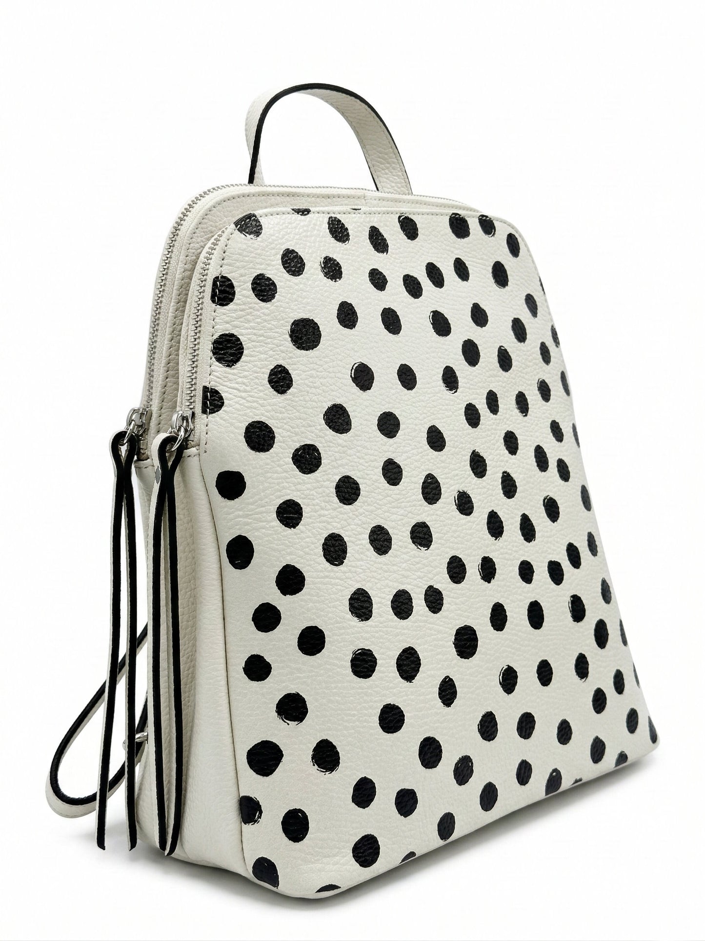 Structured Backpack in Genuine Dollaro Leather - Made in Italy - Art. DOT9